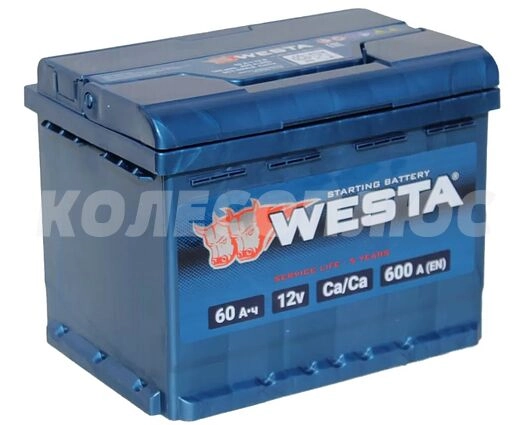 Аккумулятор легковые автомобили Westa R (Ca/Ca, 60 A/h, 600 A, 242x175x190) 0