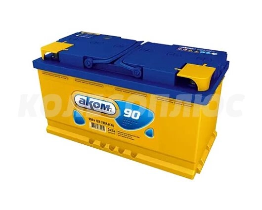 Аккумулятор Akom Euro R (Ca/Ca, 90 A/h, 810 A, 353x175x190) 0