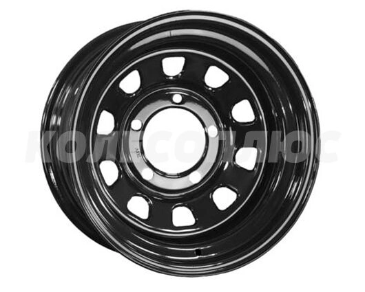 ZEPP 4х4 УАЗ Semicircle 10x15 5x139,7 D110 ET-44, Черный глянцевый 0